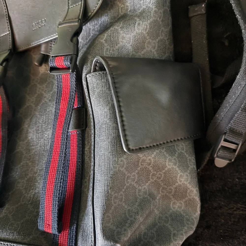 Gucci Backpack with Black and Red Accents - Picture 6 of 11